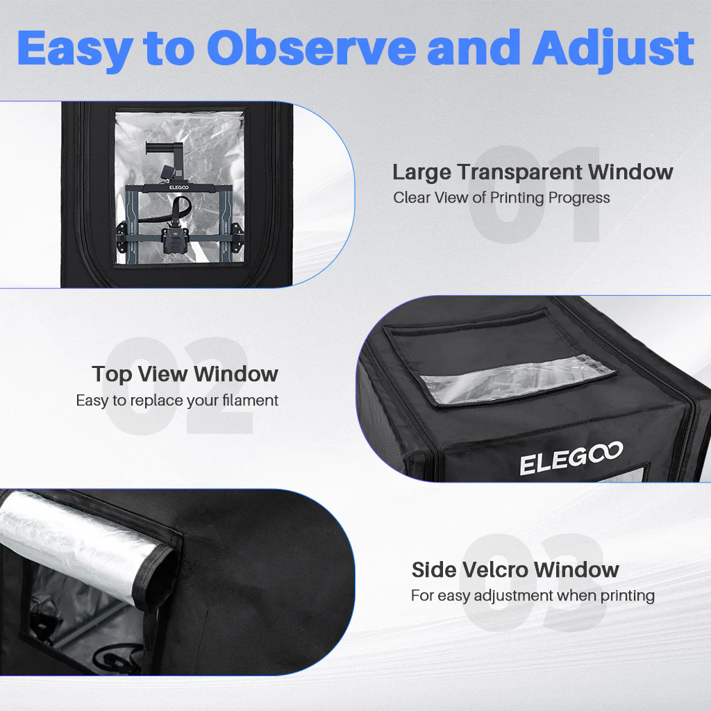 3D Printer Enclosure for Neptune 2/2D/2S/3/3 Pro/4/4 Pro - Image 6