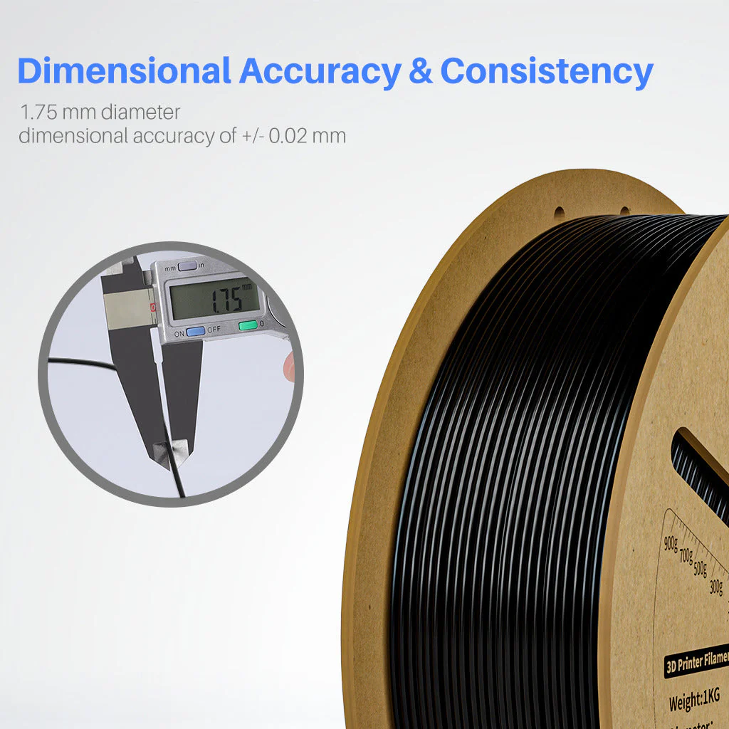PLA Filament Black 10 kg - Image 3