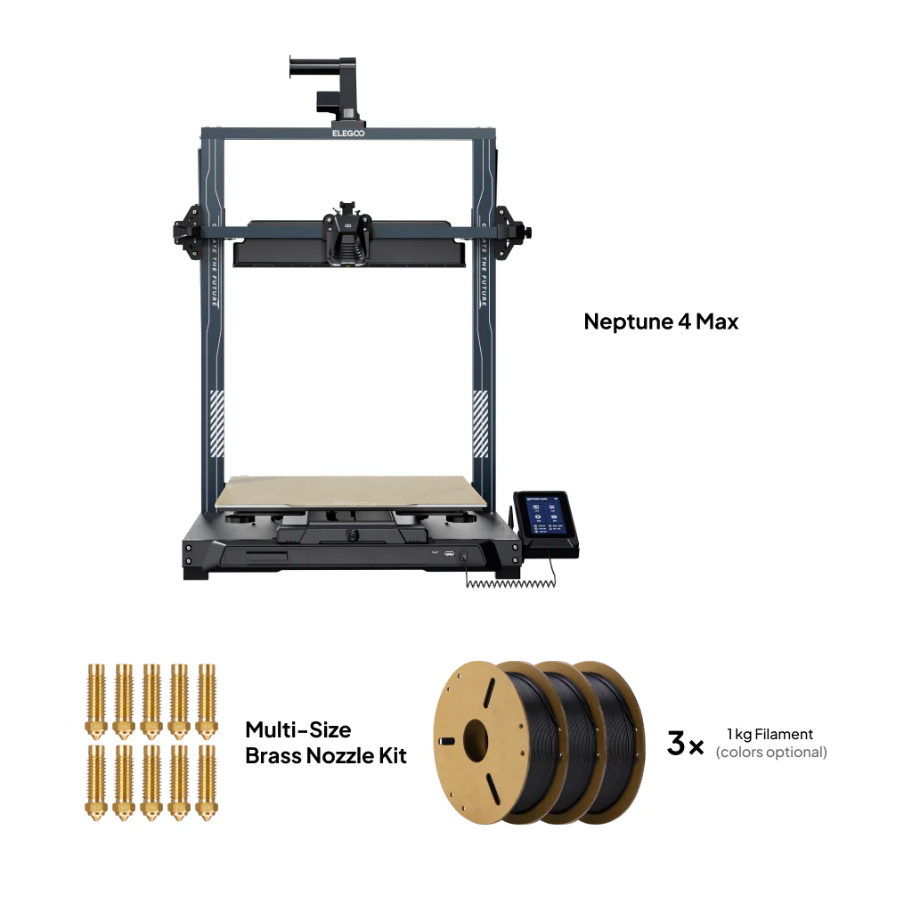Neptune 4 Max Starter Bundle - Brass Nozzle & Filament - Image 2