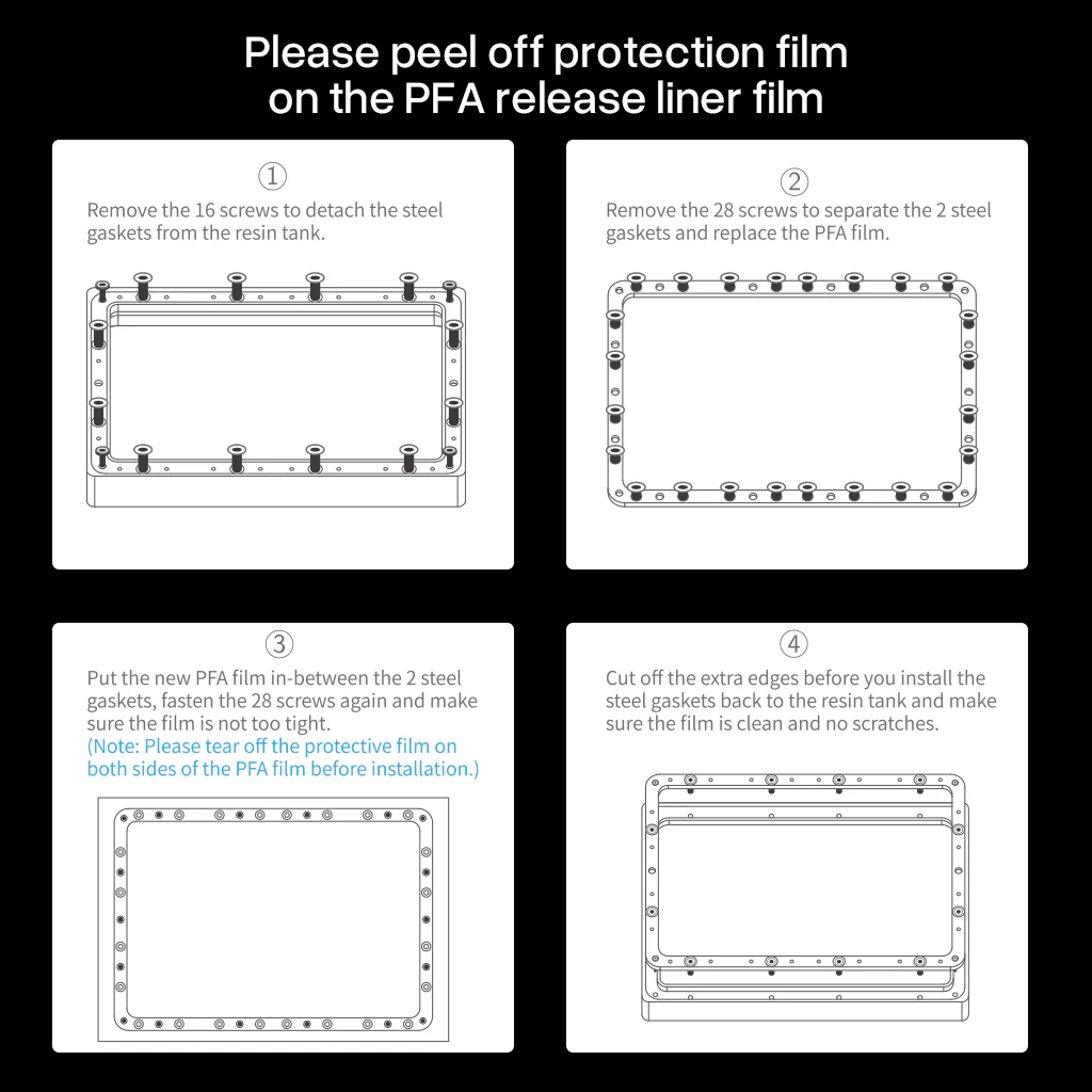 PFA Film for Saturn 2/8K/3/4/4 Ultra/4 Ultra 16K (5 Pcs) - Image 5